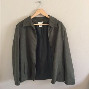 Worthington Green Suede Jacket